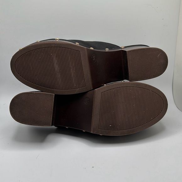 CUSHIONAIRE Women's Faux Wood Clog with Memory Foam Padding 8.5 BLACK - Picture 5 of 7